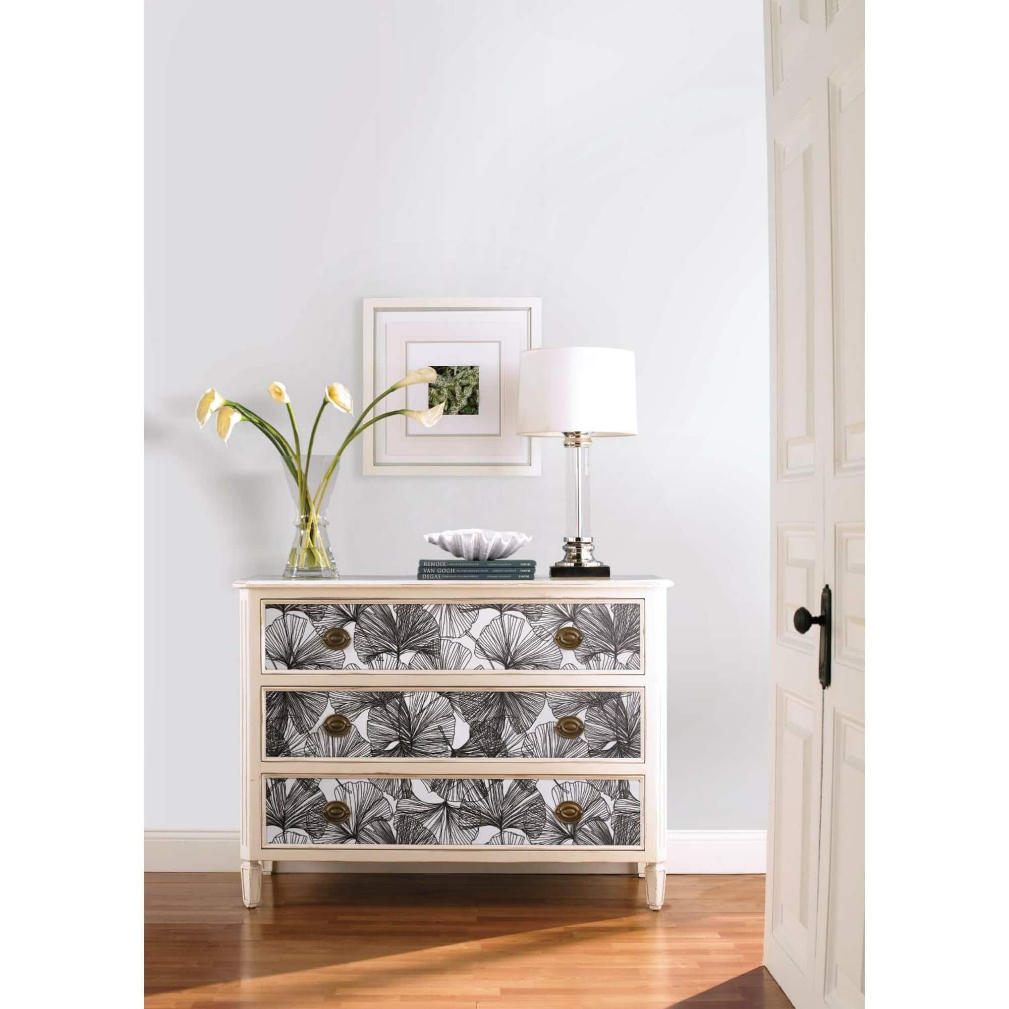 RoomMates Gingko Leaves Peel & Stick Wallpaper
